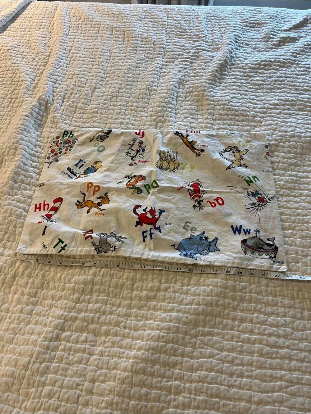 Pottery Barn Kids New without Tags Toddler Dr Seuss Pillow Case Organic Cotton